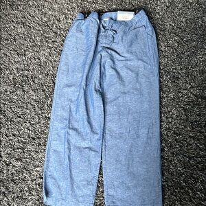 Classic Light Blue linen pants brand new with tags .